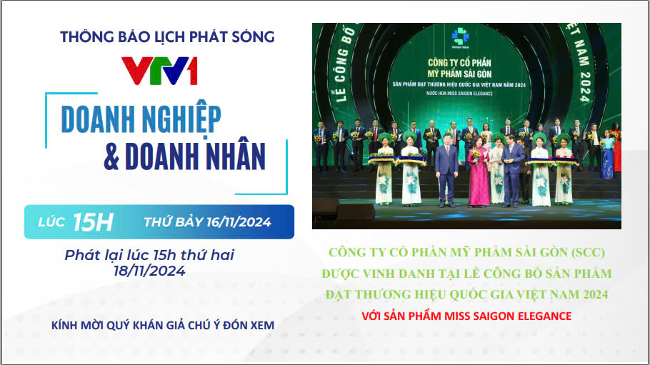 SCC VINH DỰ ĐƯỢC VINH DANH THƯƠNG HIỆU QUỐC GIA VIỆT NAM 2024