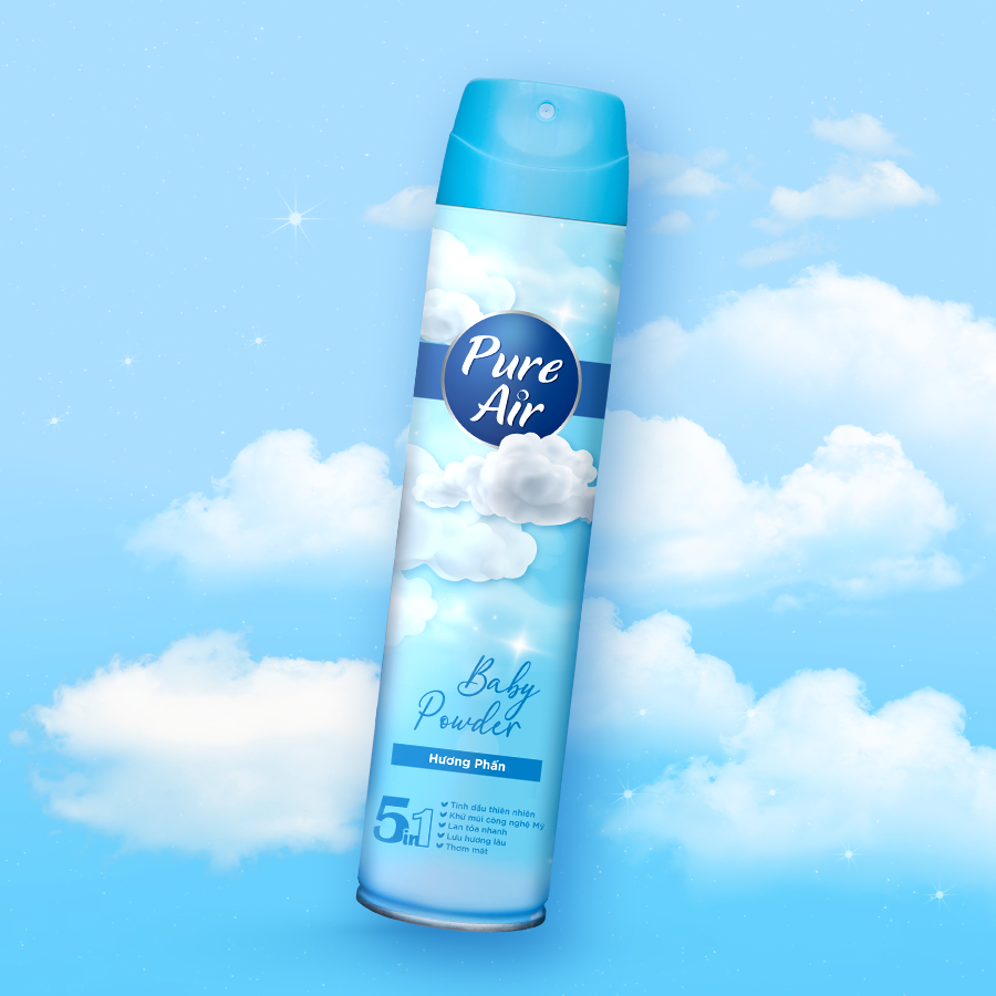Pure Air refreshener spray - Baby powder
